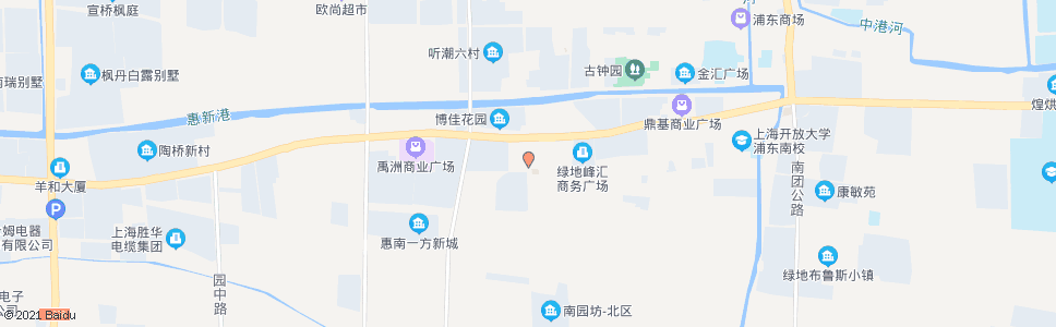 上海南园路沪南公路_公交站地图_上海公交_妙搜公交查询2024