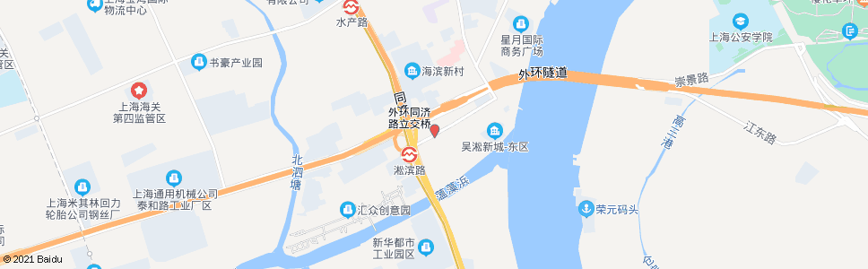 上海淞滨路同济路_公交站地图_上海公交_妙搜公交查询2024