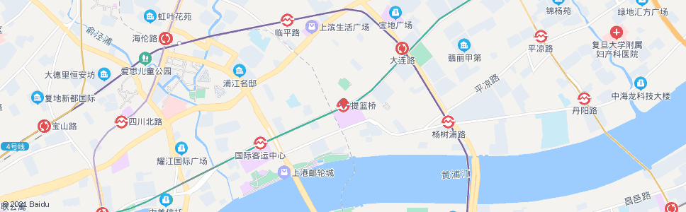 上海提篮桥站_公交站地图_上海公交_妙搜公交查询2024
