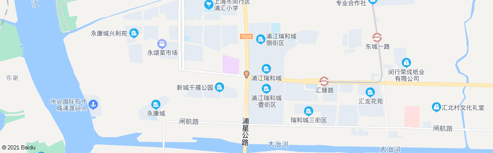 上海浦星公路鲁南路(招呼站)_公交站地图_上海公交_妙搜公交查询2024