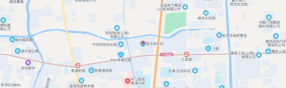 上海盈港东路华浦路(佳乐苑)_公交站地图_上海公交_妙搜公交查询2024