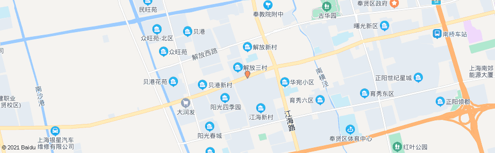 上海南亭公路菜场路_公交站地图_上海公交_妙搜公交查询2024