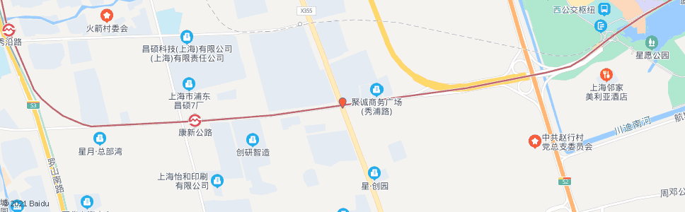 上海申江路秀浦路_公交站地图_上海公交_妙搜公交查询2024