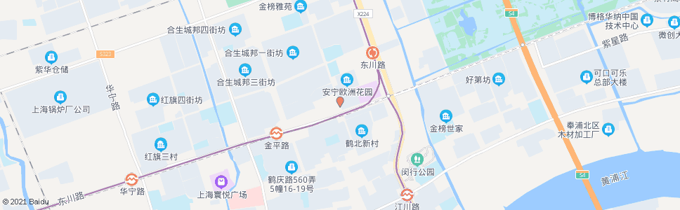 上海东川路安宁路_公交站地图_上海公交_妙搜公交查询2024