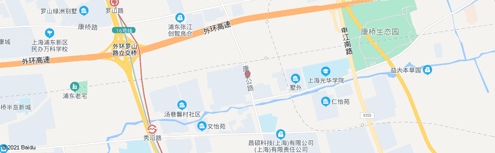 上海康新公路(汤巷中心村)_公交站地图_上海公交_妙搜公交查询2024