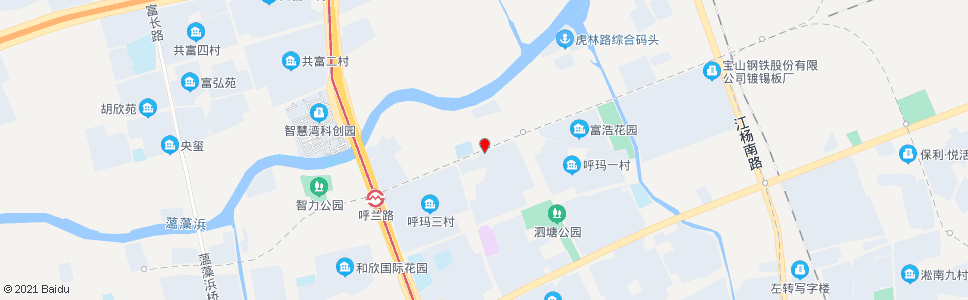 上海通河路呼兰路_公交站地图_上海公交_妙搜公交查询2024