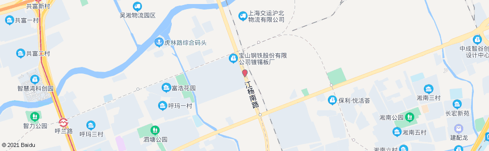 上海江杨南路呼兰路_公交站地图_上海公交_妙搜公交查询2024