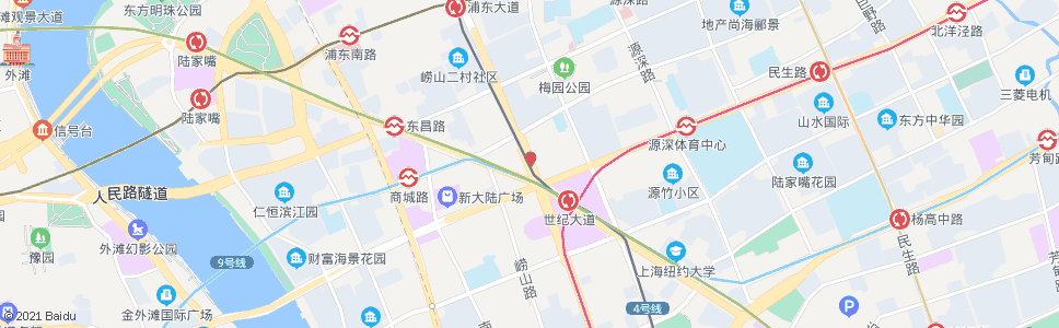 上海东方路张杨路_公交站地图_上海公交_妙搜公交查询2024