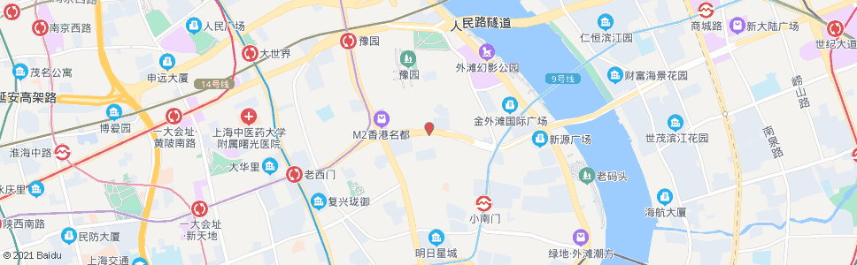 上海复兴东路光启路(豫园)_公交站地图_上海公交_妙搜公交查询2024