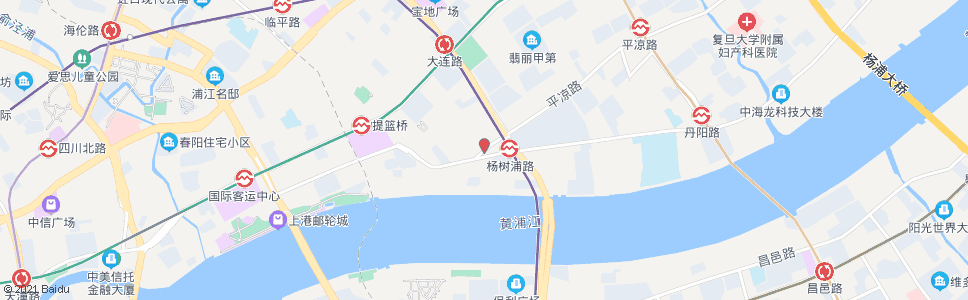 上海平凉路临潼路_公交站地图_上海公交_妙搜公交查询2024