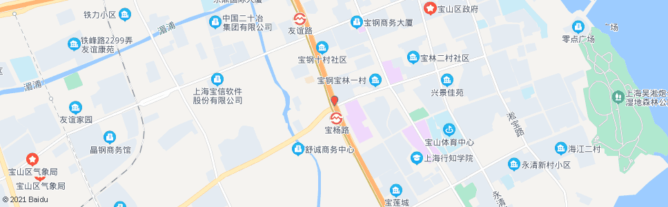 上海同济路宝杨路_公交站地图_上海公交_妙搜公交查询2024