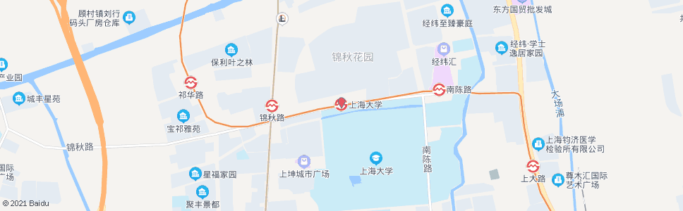 上海上海大学_公交站地图_上海公交_妙搜公交查询2024