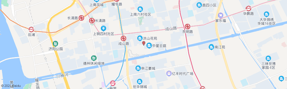 上海洪山路德州路_公交站地图_上海公交_妙搜公交查询2024