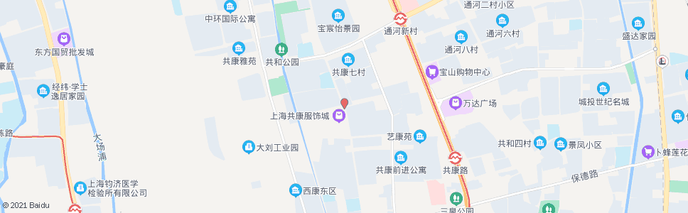 上海长临路共康八村_公交站地图_上海公交_妙搜公交查询2024
