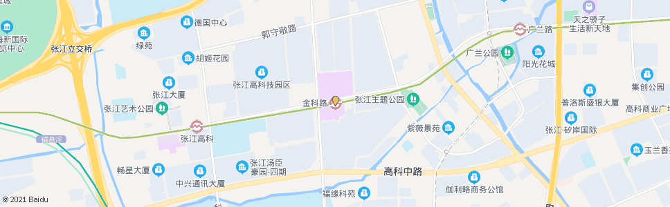 上海海科路金科路_公交站地图_上海公交_妙搜公交查询2024