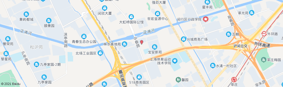 上海疏影路西环路_公交站地图_上海公交_妙搜公交查询2024