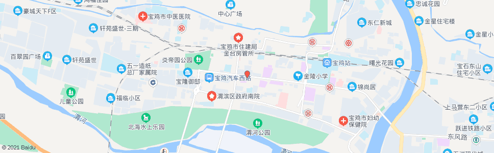 宝鸡红旗路口(宝鸡商场)_公交站地图_宝鸡公交_妙搜公交查询2024