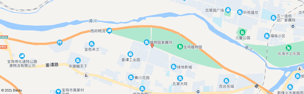 宝鸡植物园(宝鸡花卉市场)_公交站地图_宝鸡公交_妙搜公交查询2024