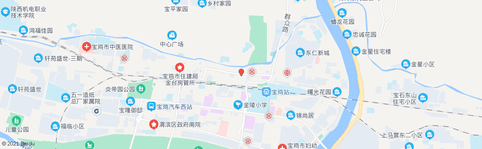 宝鸡汉中路南段_公交站地图_宝鸡公交_妙搜公交查询2024