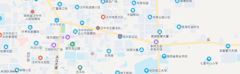 汉中南郑县城东_公交站地图_汉中公交_妙搜公交查询2024