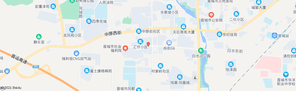 晋城汇迁小区东门_公交站地图_晋城公交_妙搜公交查询2024