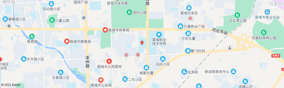 晋城凤鸣中学_公交站地图_晋城公交_妙搜公交查询2024