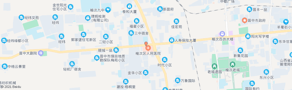 晋中区医院_公交站地图_晋中公交_妙搜公交查询2024