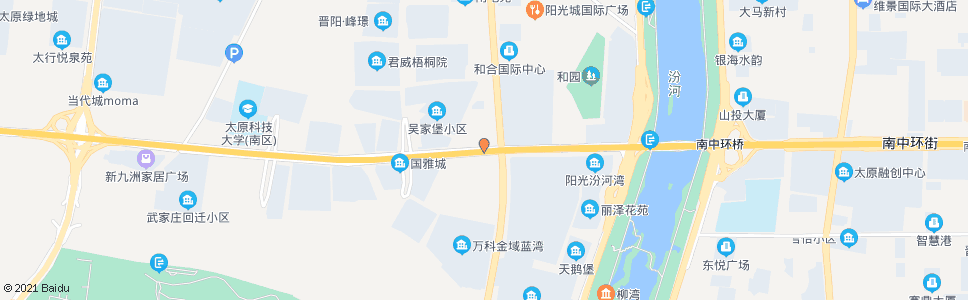 太原坞城南路南中环街口_公交站地图_太原公交_妙搜公交查询2024