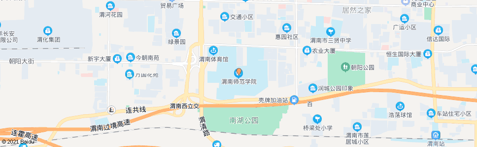 渭南师院老区_公交站地图_渭南公交_妙搜公交查询2024