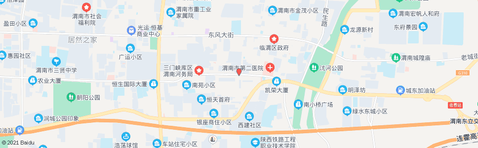 渭南民主路口_公交站地图_渭南公交_妙搜公交查询2024
