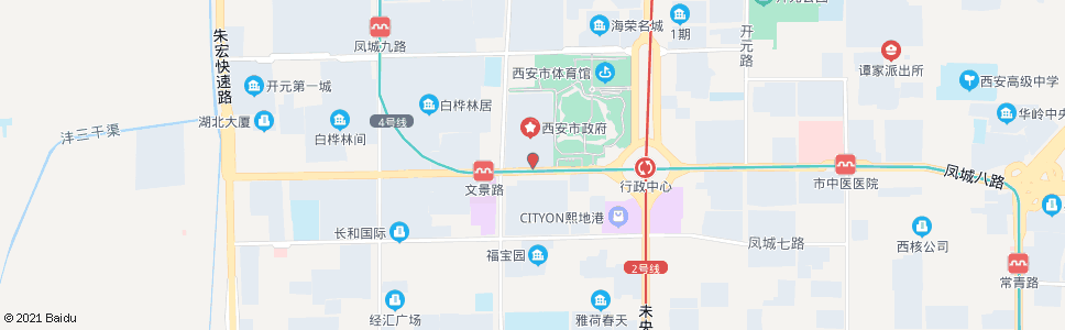 西安褔万家_公交站地图_西安公交_妙搜公交查询2024