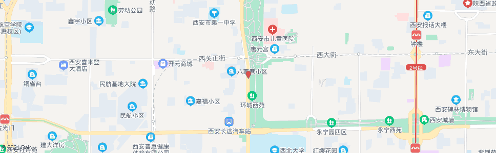 西安西门外_公交站地图_西安公交_妙搜公交查询2024
