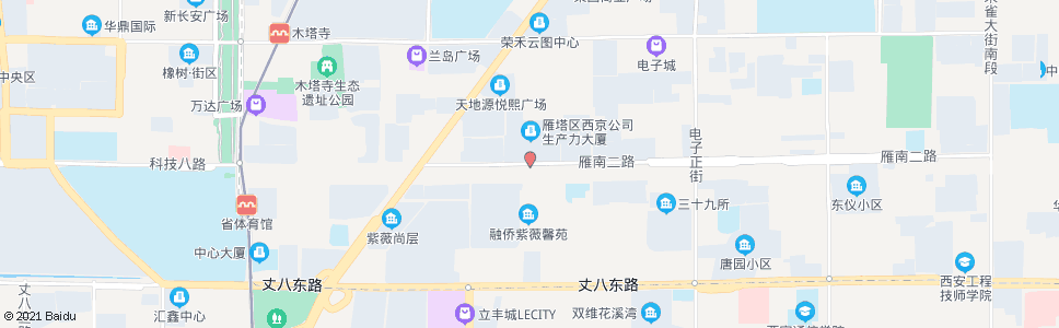 西安电子四路西段_公交站地图_西安公交_妙搜公交查询2024