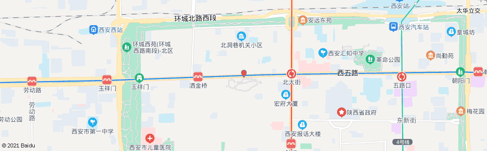 西安莲湖公园_公交站地图_西安公交_妙搜公交查询2024