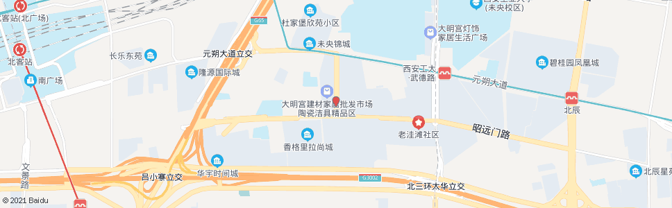 西安显庆路_公交站地图_西安公交_妙搜公交查询2024