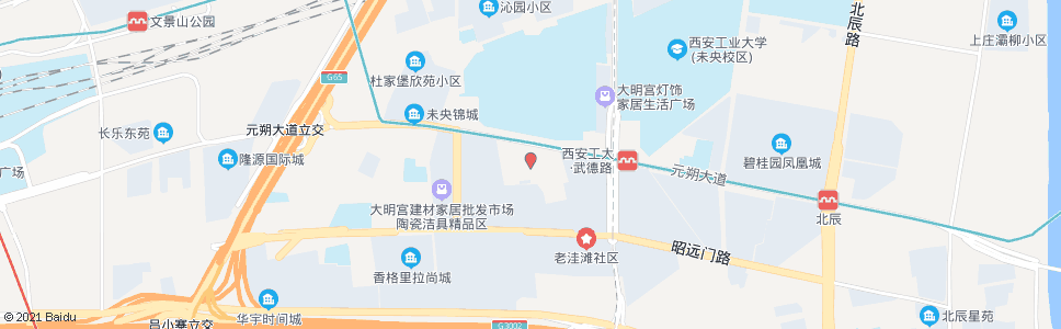 西安湖北庄_公交站地图_西安公交_妙搜公交查询2024