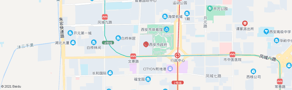西安市政府_公交站地图_西安公交_妙搜公交查询2024