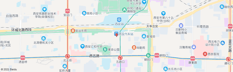西安南门_公交站地图_西安公交_妙搜公交查询2024
