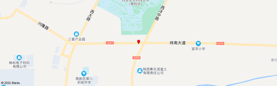 西安南横线_公交站地图_西安公交_妙搜公交查询2024