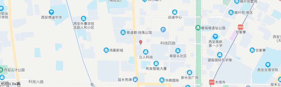 西安科技四路_公交站地图_西安公交_妙搜公交查询2024