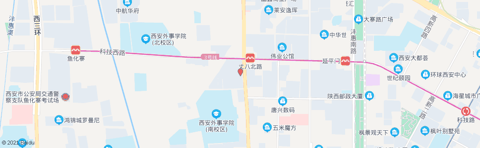 西安清渭楼_公交站地图_西安公交_妙搜公交查询2024