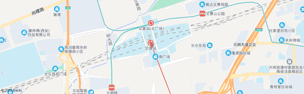 西安杨居_公交站地图_西安公交_妙搜公交查询2024