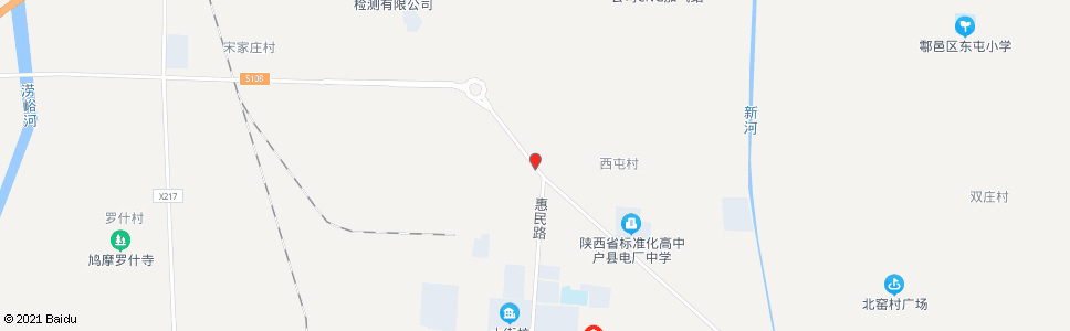 西安户县二电厂_公交站地图_西安公交_妙搜公交查询2024