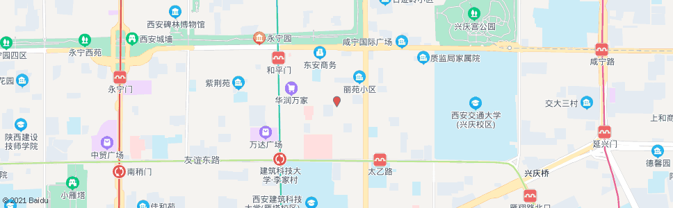 西安安东街_公交站地图_西安公交_妙搜公交查询2024