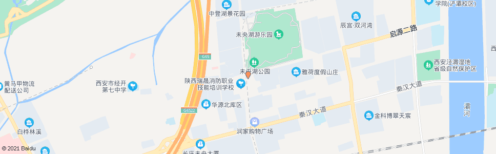西安未央湖_公交站地图_西安公交_妙搜公交查询2024