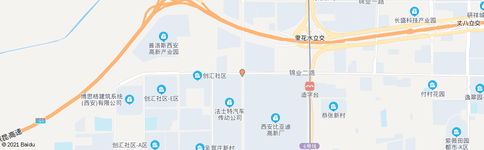 西安锦业二路丈八八路口_公交站地图_西安公交_妙搜公交查询2024