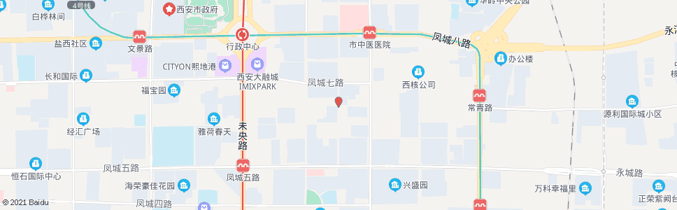 西安永徽路凤城六路口_公交站地图_西安公交_妙搜公交查询2024