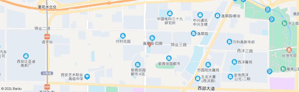 西安紫薇B区_公交站地图_西安公交_妙搜公交查询2024