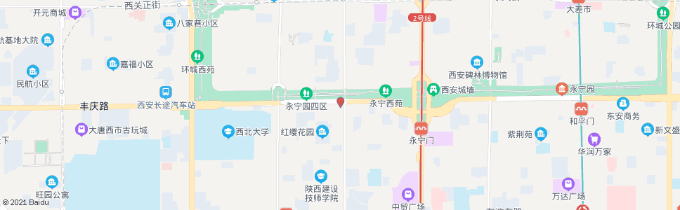 西安朱雀门_公交站地图_西安公交_妙搜公交查询2024