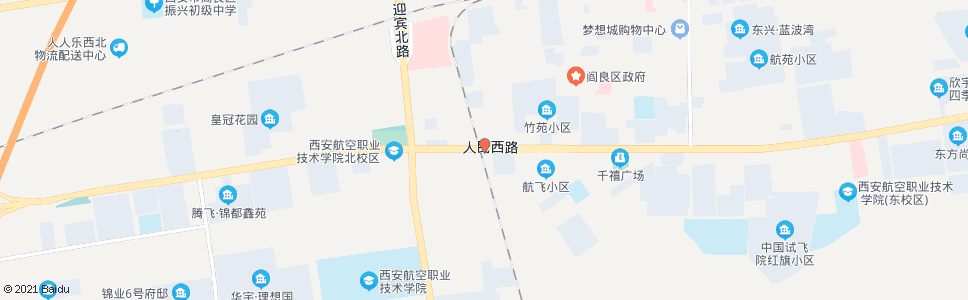 西安人人乐_公交站地图_西安公交_妙搜公交查询2024